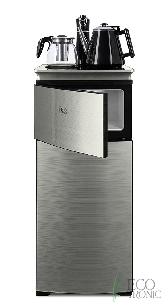 Кулер с чайным столиком Тиабар Ecotronic TB9-LN silver 